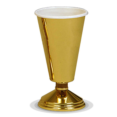 K754 Brass Altar Vase