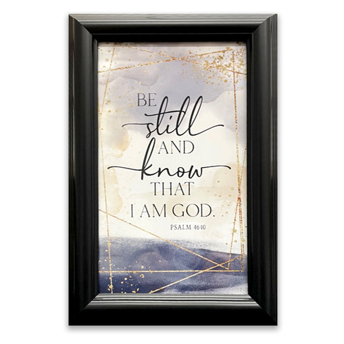 Be Still in Know I am God Framed Plaque