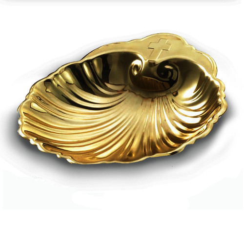 7660B Brass Baptismal Shell