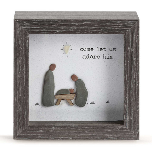 Come Let Us Adore Him Mini Shadow Box