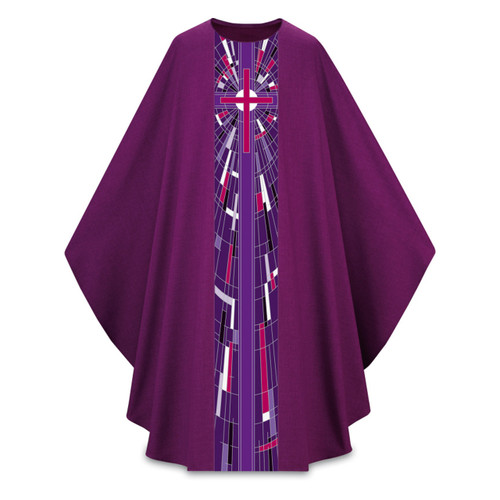 7508 Chasuble in Purple Pius