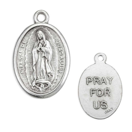 Our Lady of Guadalupe Oxidized Medal