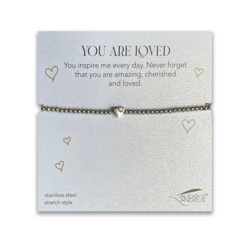 Silver Heart Bracelet