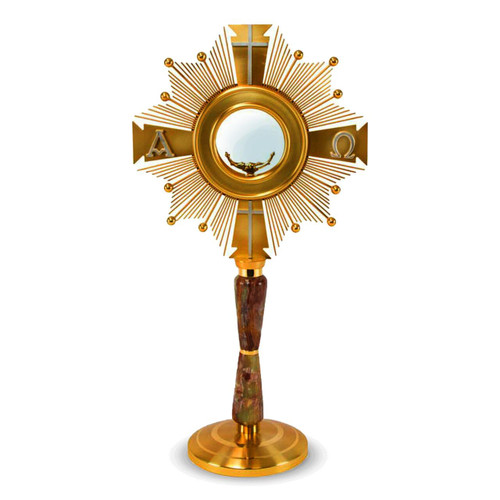 M-2014 Monstrance with Alabaster Stone