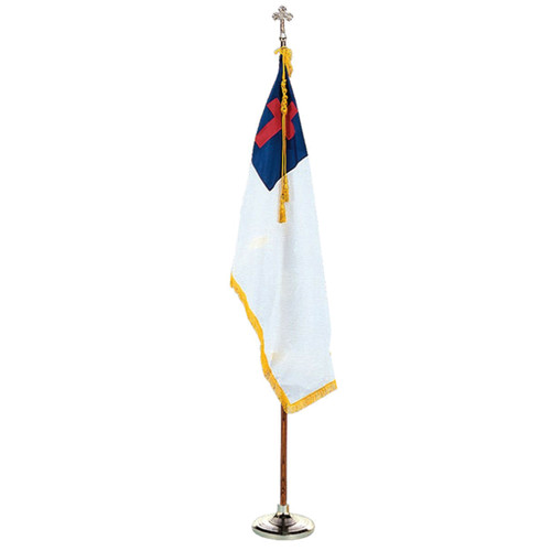 Christian Indoor Flag Set with Two Size Options