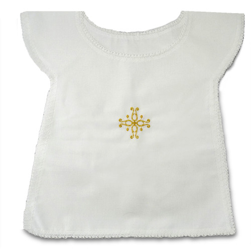 E33 Baptismal Garment with Gold Cross