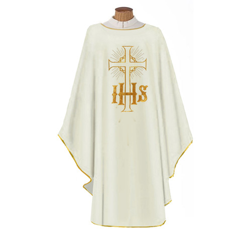 52 Chasuble with Gold Embroidery White