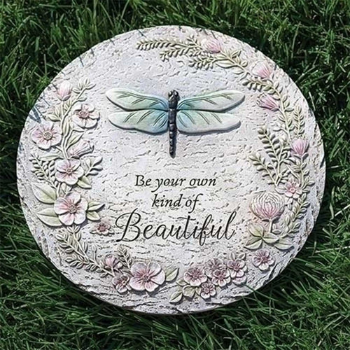 Roman Dragonfly Garden Stepping Stone