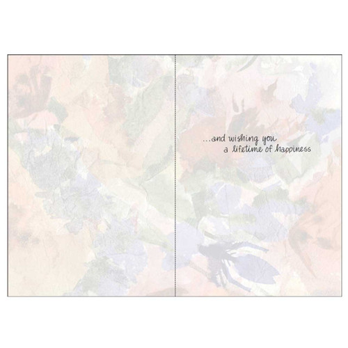 Inside sentiment for the Wedding or Wedding Shower Card