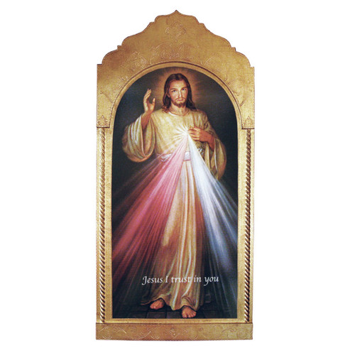 21 x 45 Divine Mercy Florentine Plaque