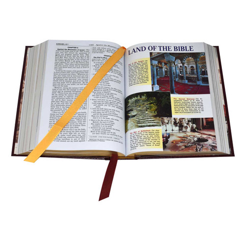 Inside pages of the NCB Family Bible Large Type