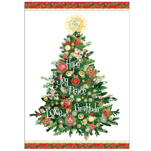 Boxed Christmas Tree Design Cards