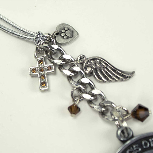 St. Francis Pet Car Charm detail phpoto