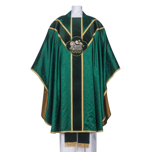 101-0932 Lamb of God Chasuble Green