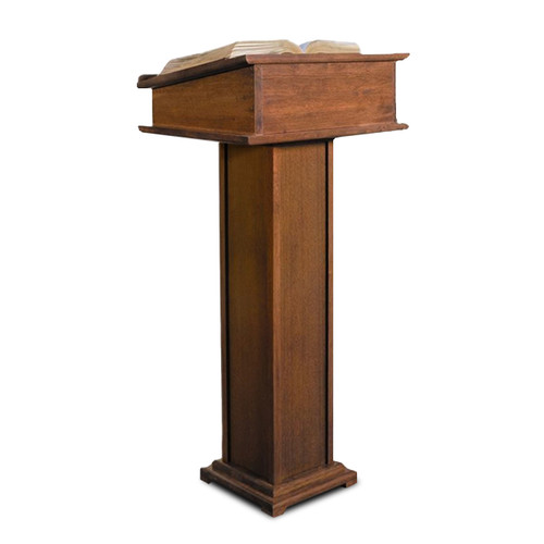 LC908 Maple Wood Lectern with Shelf