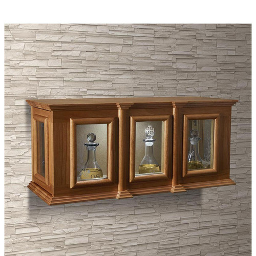 J6431 Ambry Display Cabinet in Medium Oak