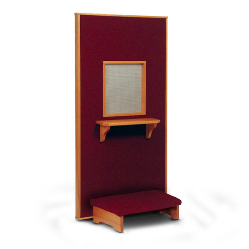 177 Confessional Kneeler with Screen Panel
