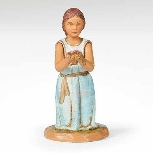 Fontanini Madeline Girl with Roses Village Figure