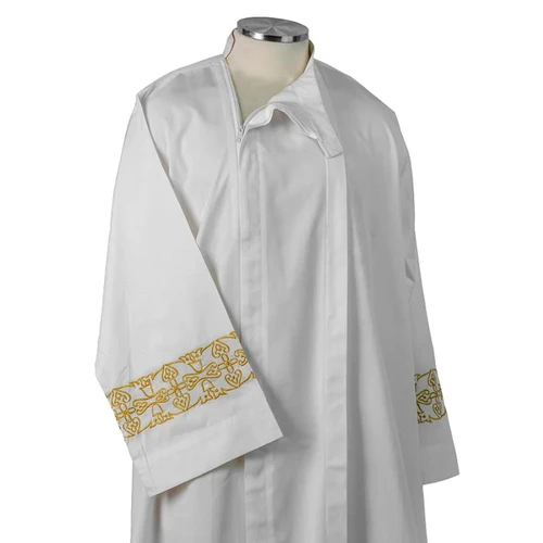 3284 Embroidered Alb with Zipper from MDS