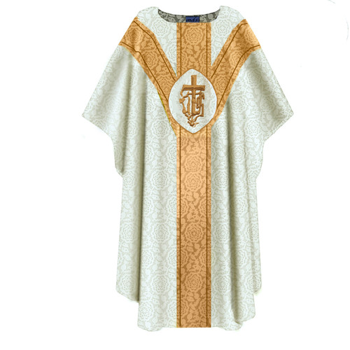 MDS 106 Tudor Rose Chasuble -120 -Cream