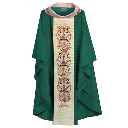 613 Silk Embroidered Chasuble from MDS Green