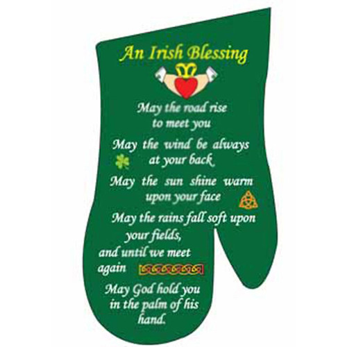 Claddagh Irish Blessing Oven Mitt