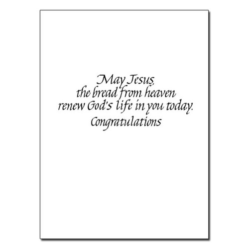Inside First Communion Card CA6240