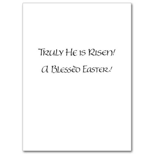 Inside the Christ is Risen Easter Card