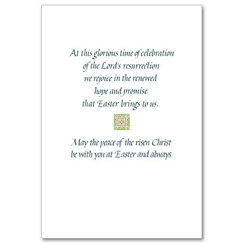 Inside the Resurrection Easter Card