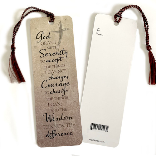 Planner Bookmark, Serenity Prayer Bookmark, Serenity Courage Wisdom  Bookmark