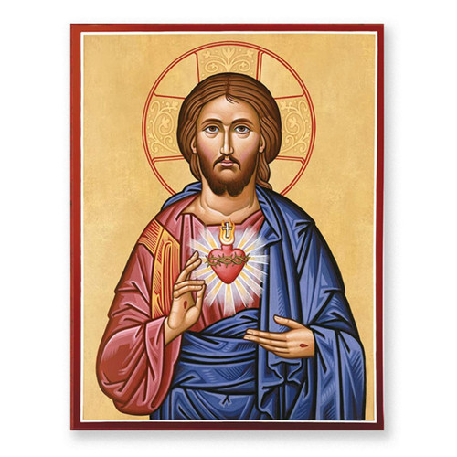 3" x 4" Sacred Heart of Jesus Icon