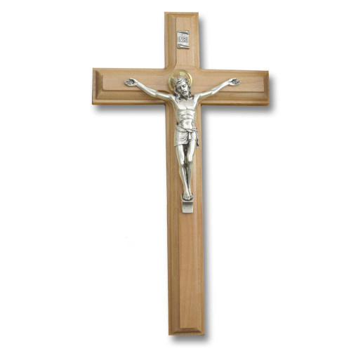 9" Maple Salerni Crucifix