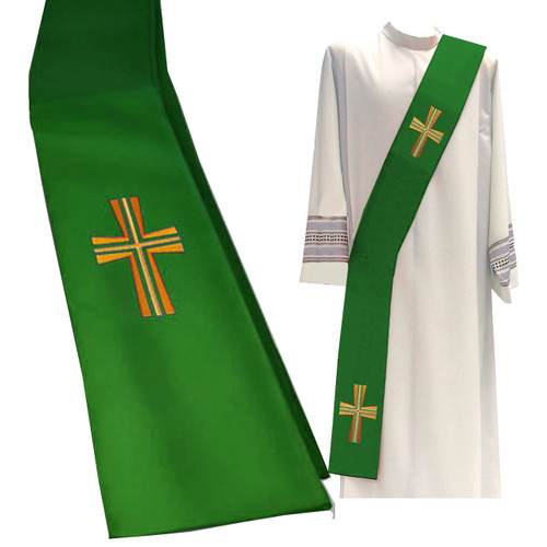 652 Deacon Stole in Primavera Green