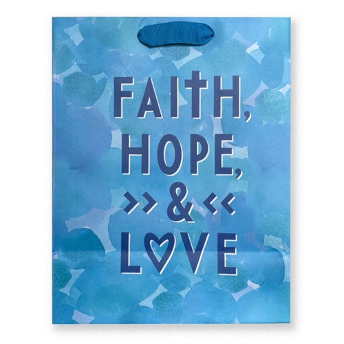 Faith, Hope & Love Gift Bag with free tissue paper