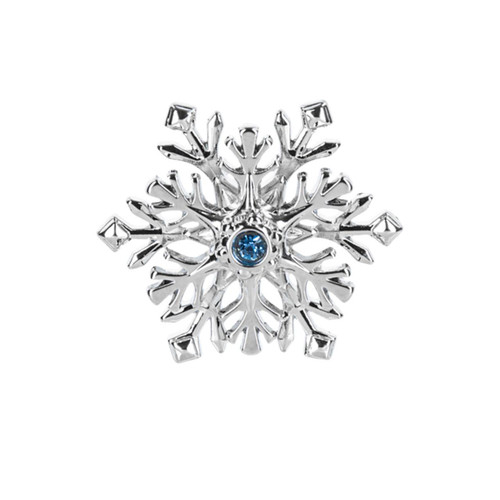 Spinning Snowflake Charm detail photo