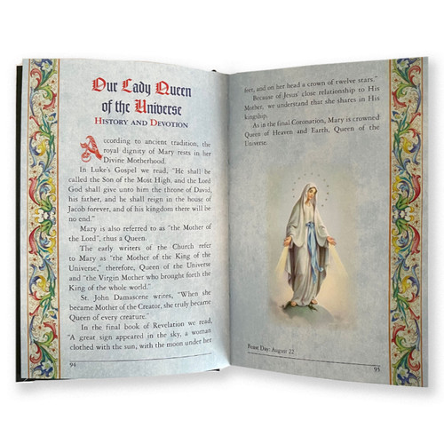 Inside pages of Illustrated Book of Mary