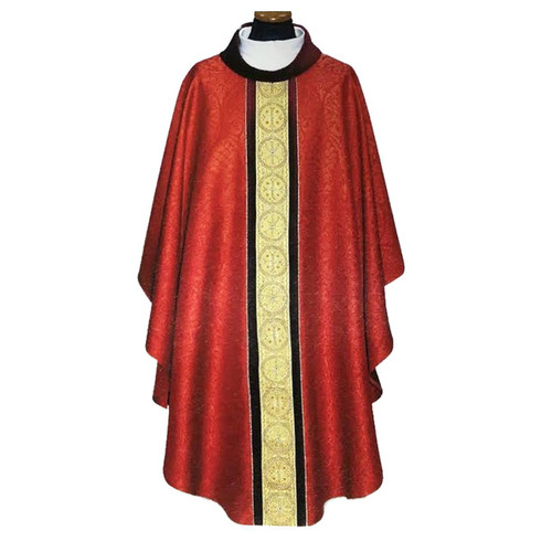2-310 Chasuble in Red Damask