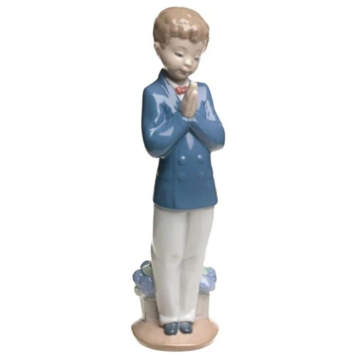 8-1/2" NAO Time to Pray Boy Statue