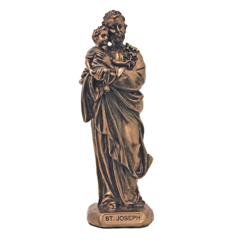 3.5" Bronze Saint Joseph Statue