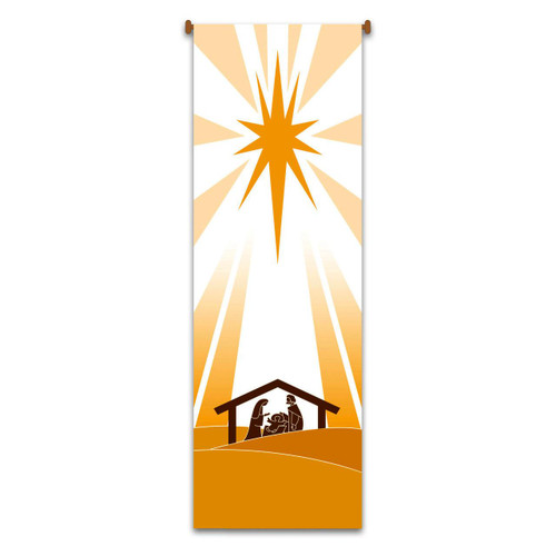 7626  Printed Nativity Banner 3' x 9'