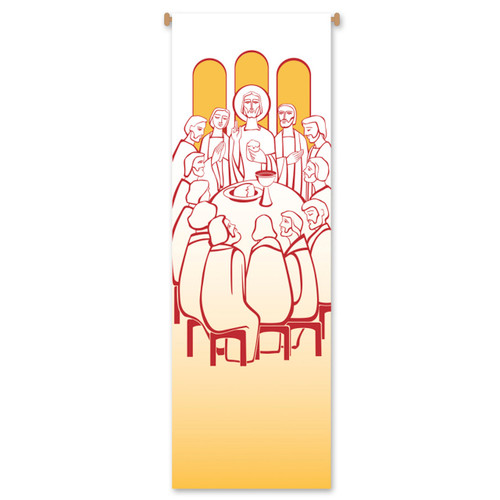 7634 Last Supper Printed Banner 10' x 3'