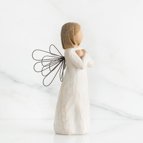 Side View of the Sign for Love Willow Tree Figurine Side View of the Sign for Love Willow Tree Figurine