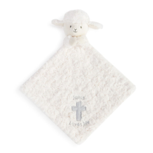 Lamb Baby Blankie with Rattle