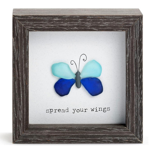 Spread Your Wings Butterfly Mini Shadow Box Plaque