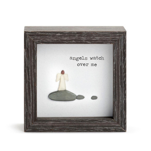Angels Watch Over Me Plaque mini shadow box