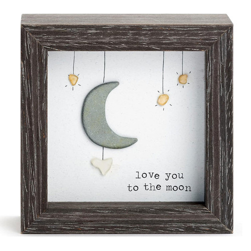 Love You to the Moon Plaque