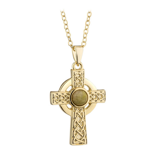 10k Solid Gold Celtic Cross Pendant for Necklace, Crucifix Jewelry for Him  or Her - Walmart.com