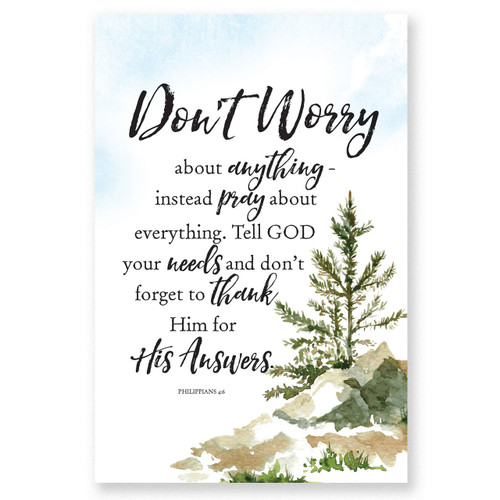 Don't Worry 6"W x 9"H Plaque