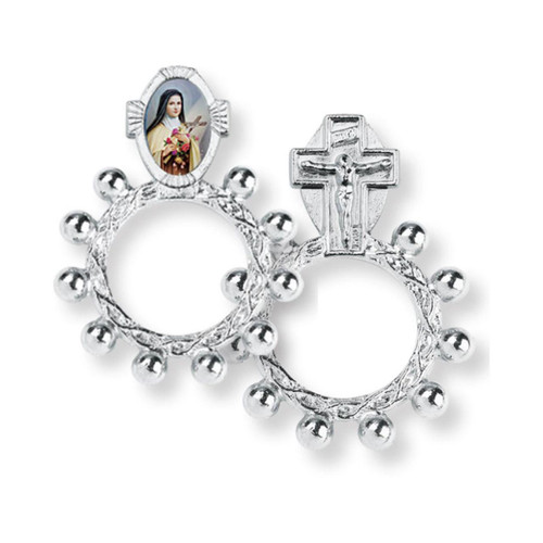 Metal St. Therese Finger Rosary