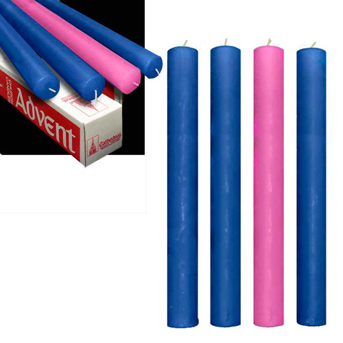 3 Sarum Blue & 1 Rose 51% Beeswax